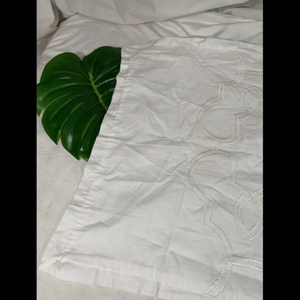 NEW Hotel Collection Inlay Cotton (1) King‎ Sham Pillow - Picture 5 of 12